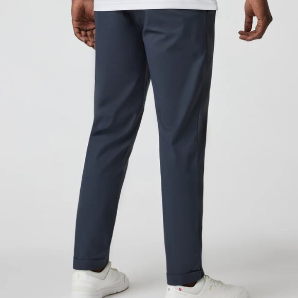 Vuori Cascade Elastic Waist Trouser Stretch Twill Pants 33 Navy NWT $158 - Picture 3 of 6